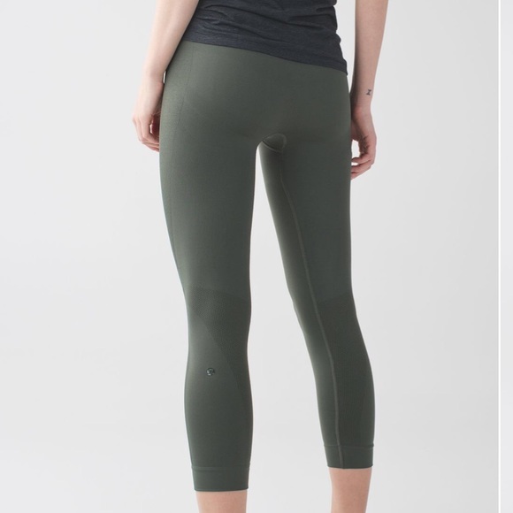 lululemon athletica Pants - Green Lululemon ZoneIn Crop 🍋